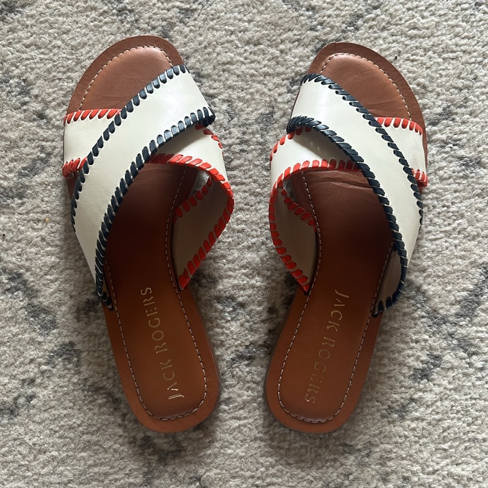 Jack Rogers Criss Cross Slide Sandals - Picture 4 of 7